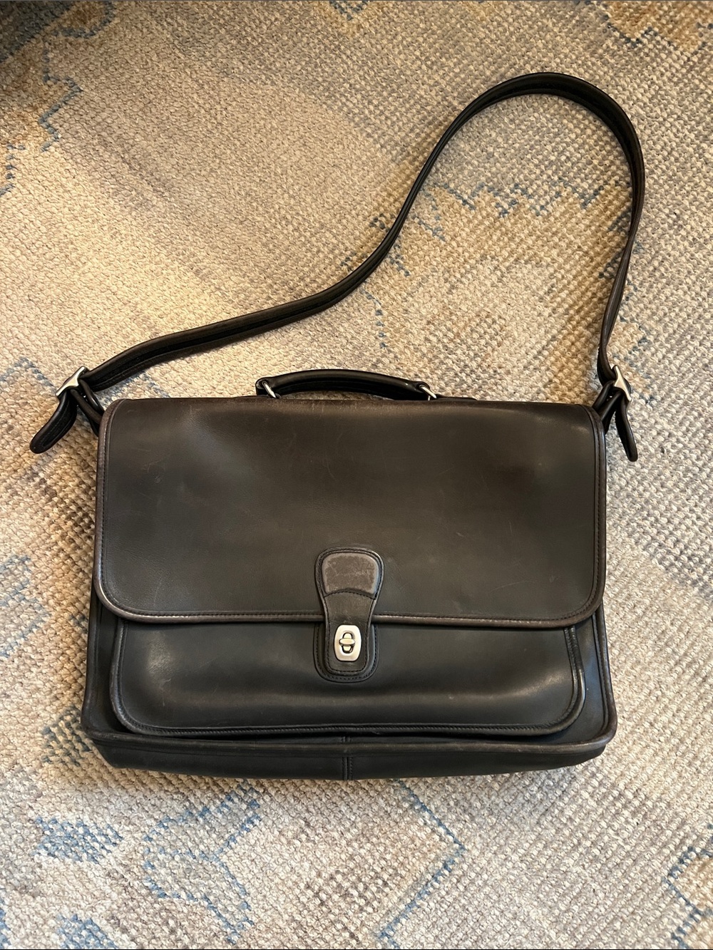 Vintage Black Coach Metropolitan Briefcase/Style 5180/Devil Wears Prada 2